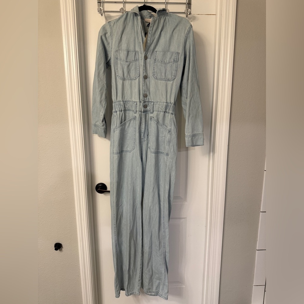 Light Blue Denim Jumpsuit
